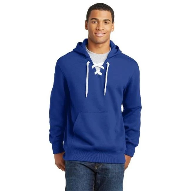 Sport-Tek ST271 Lace Up Pullover Hooded Sweatshirt True Royal Blue - 3XL