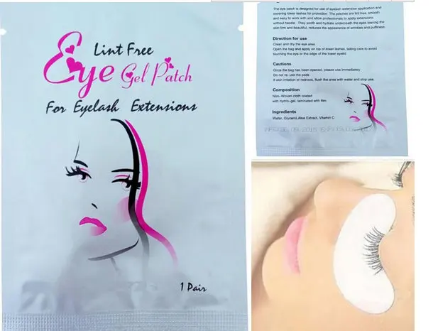 

50 pairs/lot New Type Best Quality eyelash extension lint free eye pads from south korea free shipping