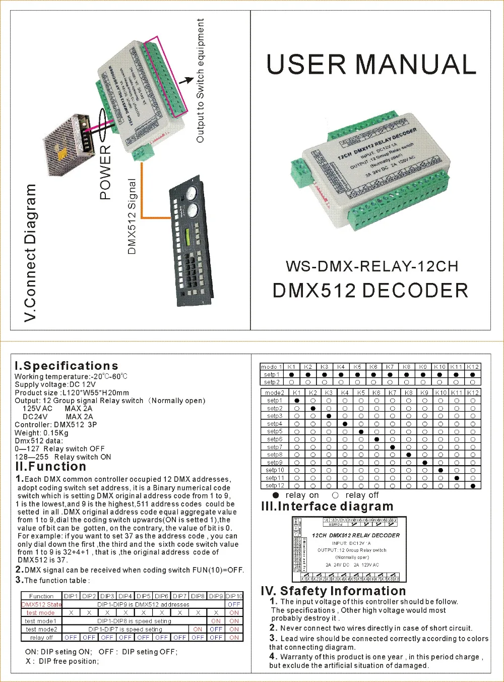WS-DMX-RELAY-12CH