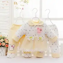 Зимняя одежда для маленьких девочек; детская одежда и аксессуары; комплект одежды для новорожденных девочек; 3 шт./компл.;