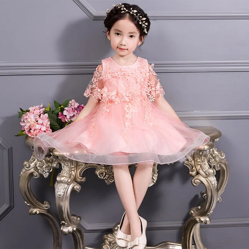 

Shawl wedding flower girls ball gown baby costume first communion dress ball gown kids pageant clothes children's tutu clothing