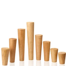 Дубовая деревянная ножка многократная Спецификация высота надежная наклонная мебельная ножка с железной пластиной диван стол Шкаф ножки набор