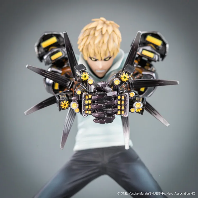 Япония Аниме extra ONE PUNCH MAN Genos фигурка Коллекция Модель игрушки Рождественский подарок B19 - Цвет: with opp bag