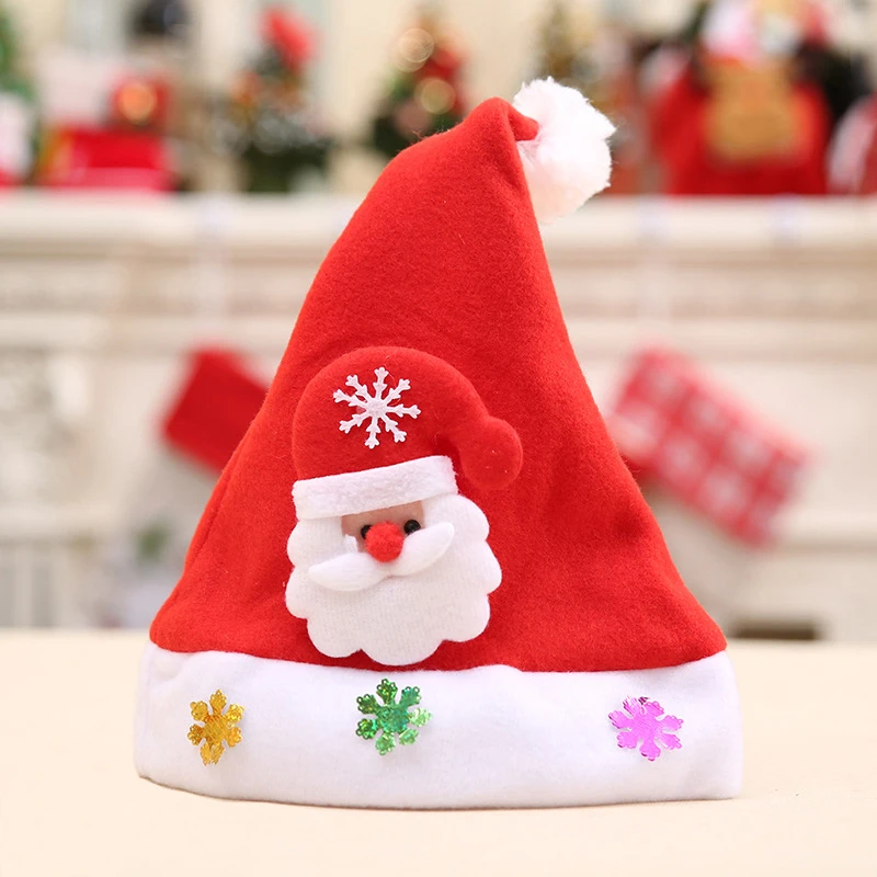New Hot Sale Christmas Kids Christmas Hat Children Santa Claus Reindeer