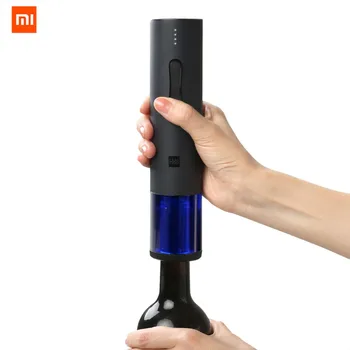 

Wholesale Original Xiaomi Mijia Huohou Automatic red Wine Bottle opener Kit Electric Corkscrew With Foil Cutter Cork Out Tool