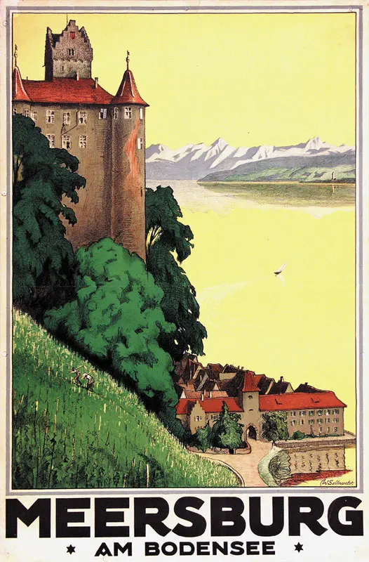 Германия путешествия плакаты meersen am Bodensee Классическая Настенная Наклейка холст
