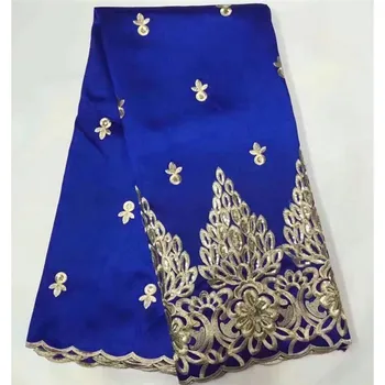 

Most graceful Mysterious embroidered pattern with sequins george lace B8G19,Free shipping and good quality African Satin Fabric