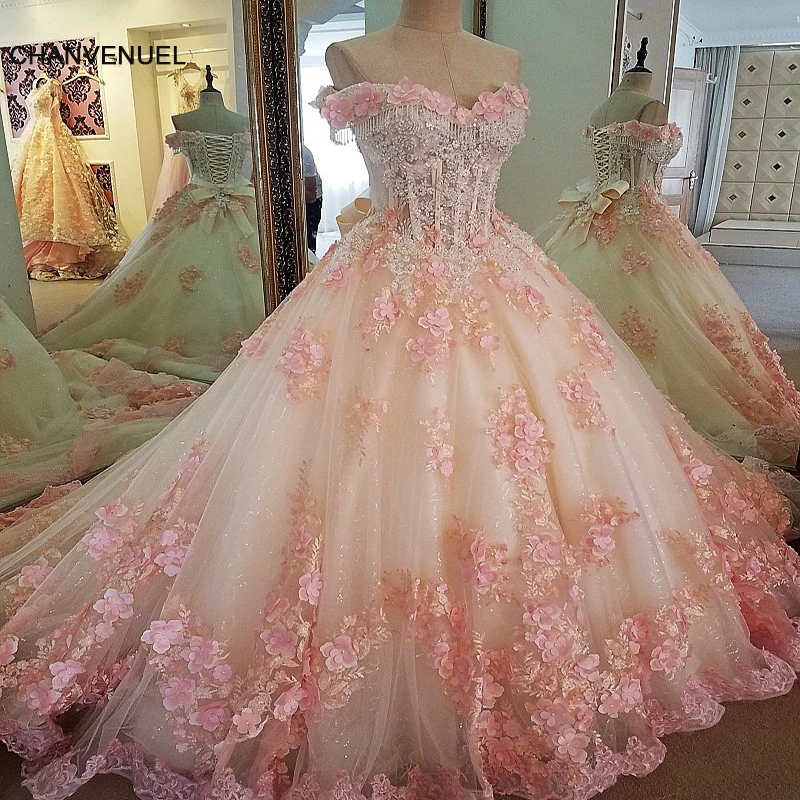 LS00071 evening dresses long flowers lace up back vestido longo de festa elegant ball gown evening dress real photos 2018 LS00071 evening dresses long flowers lace up back vestido longo de festa elegant ball gown evening dress real photos 2018