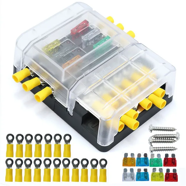 Modular Design Fuse Bus Bar Box Series Heavy Duty Terminal Studs Modular Design Fuse Bus Bar Box Series Heavy Duty Terminal Studs Auto Replacement