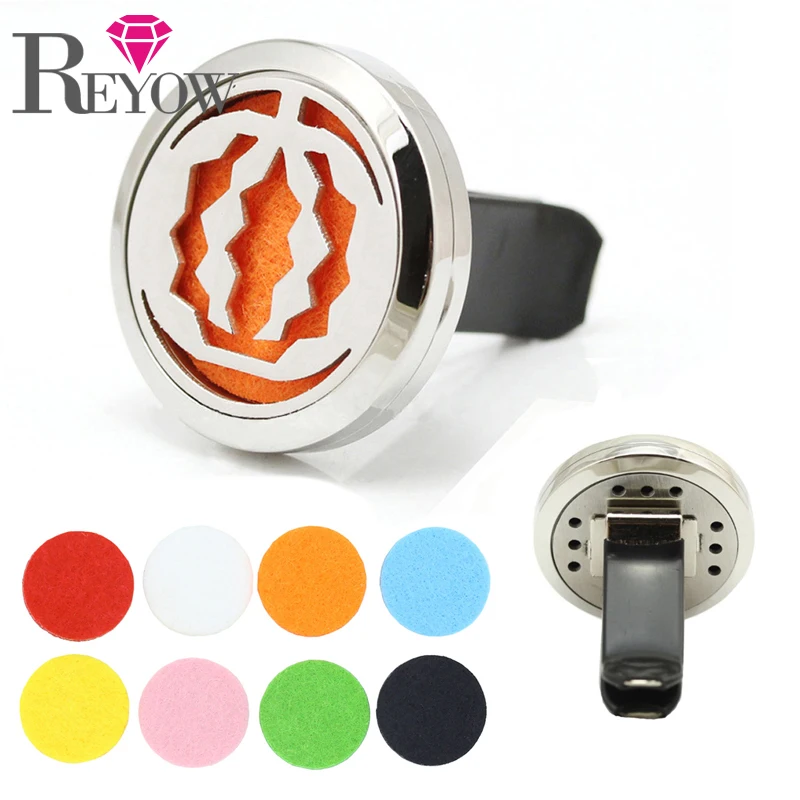 5PCS! Round Locket 316 Stainless Steel Pumpkin Car