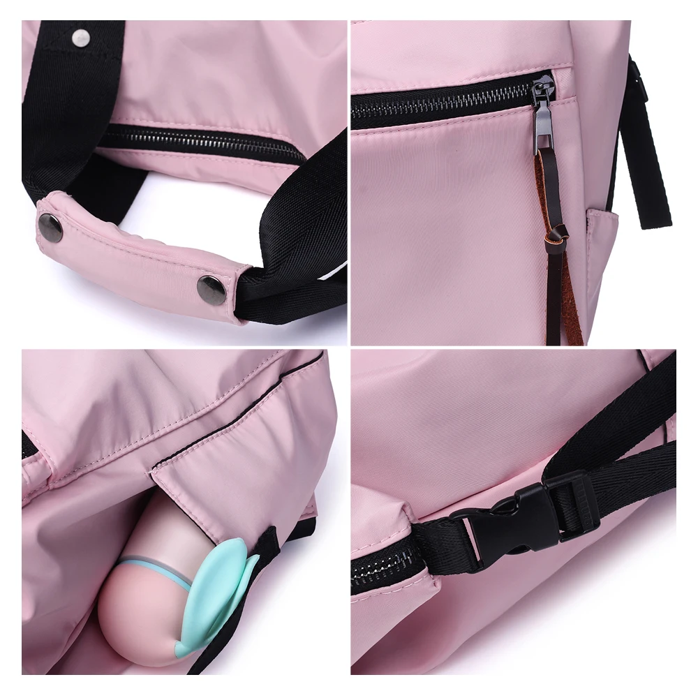  TTOU Nylon Backpack Women Casual Backpacks Ladies High Capacity Back To School Bag Teenage Girls Tr - 32930925994