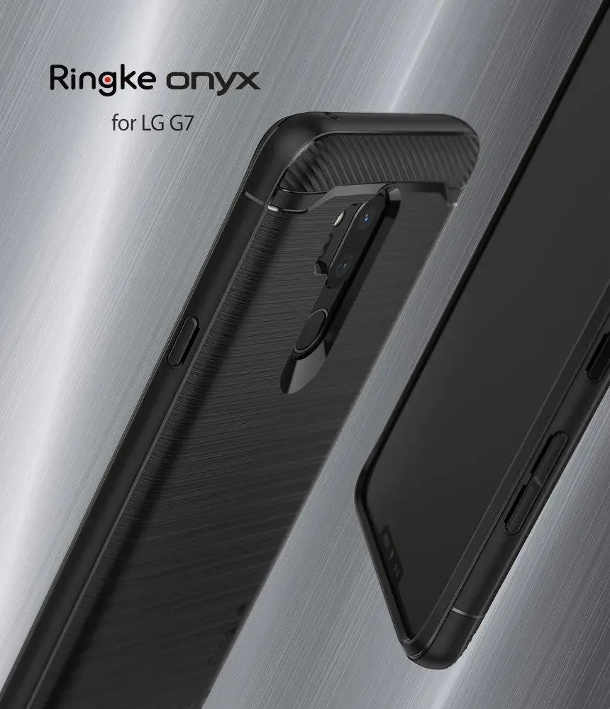 

Original Ringke Onyx Phone Cases For LG G7 Flexible TPU Military Grade Protection Back Cover For LG G7 ThinQ