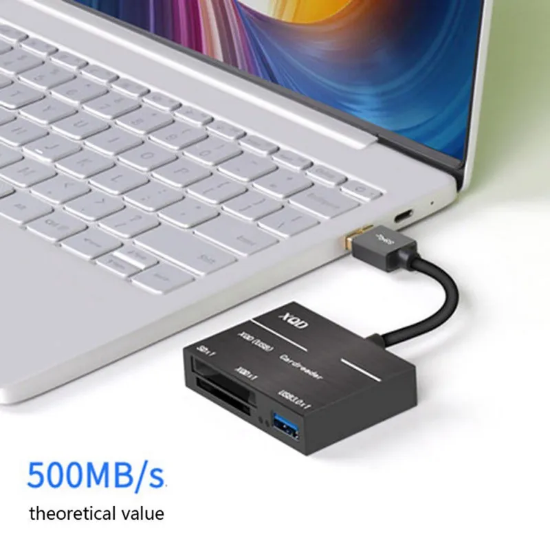 Высокоскоростной USB3.0 XQD кардридер XQD 500 МБ/с./с, устройство записи карт памяти 2,0 для sony Lexar XQD с usb-меткой