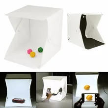 Портативный складной лайтбокс Фотостудия софтбокс светодиодный свет мягкая коробка палатка Комплект для телефона DSLR фотокамера фон