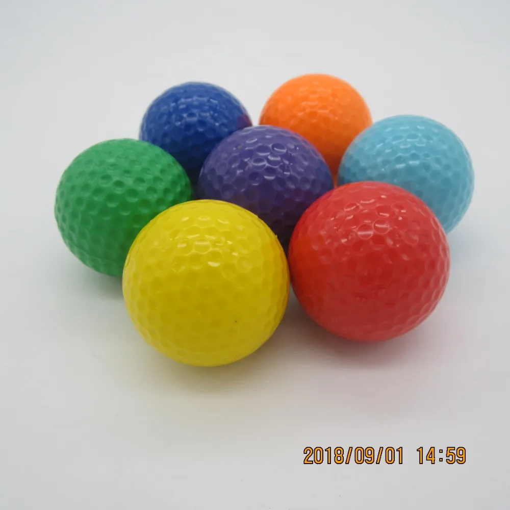 

25/pack mixed color golf ball for promotion putt practice and mini golf