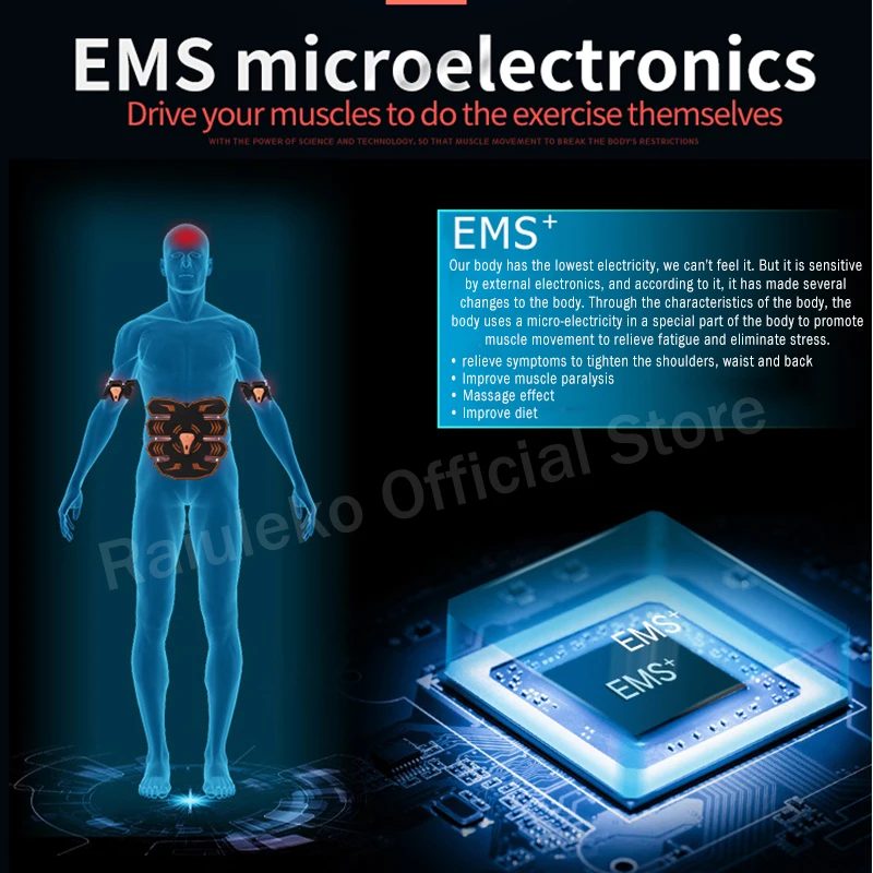 EMS беспроводной стимулятор мышц Тренажер беспроводной USB умный фитнес для мышц пресса тренировка формирующие линию тела утягивающий массаж