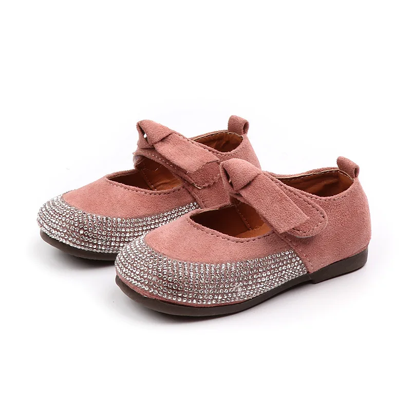 Spring Autumn NEW Little Baby Girl Shoes Rhinestone Baby Shoes Girls Princess Dancing Shoes Children Shoes soft-soled 1 2-6Years