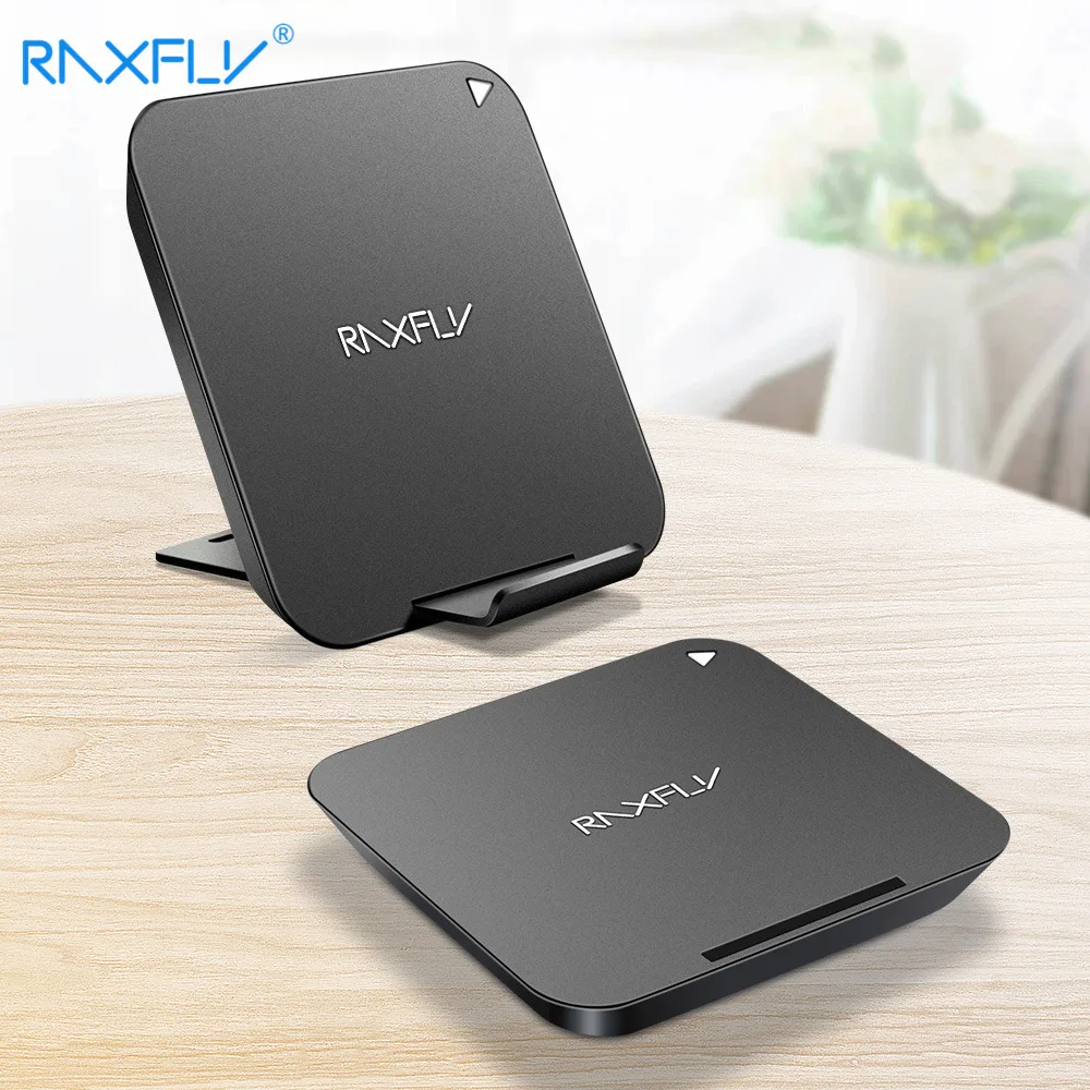 

RAXFLY 10W Qi Wireless Charger For iPhone XS Max XR X 8 Plus Wireless Fast Charge For Samsung S10 S9 S8 Plus Phone Charging Dock