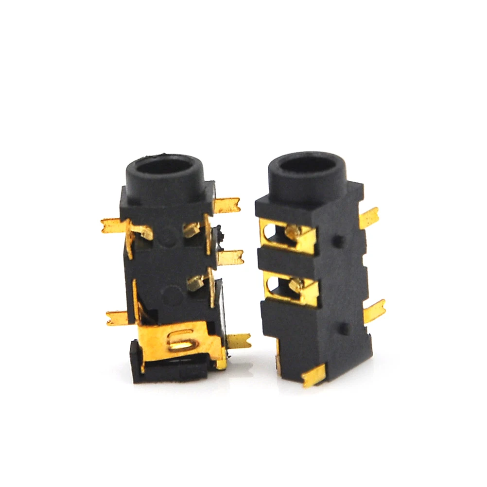 

10pcs/lot 3.5mm Female Audio Connector 5 Pin SMT SMD Headphone Jack Socket PJ-327A Gold-Plated Patch SMD Audio Earphones Socket