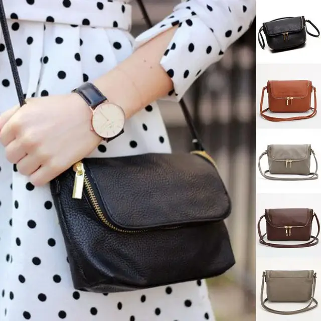 Las Shoulder Bags Cute Zipper Small Female Crossbody Bag Long Las Shoulder Bags Cute Zipper Small Female Crossbody Bag Long Strap Messager Soft Pu
