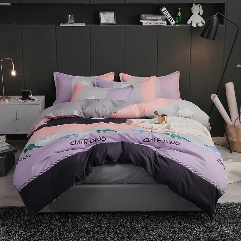 Unihome Luxury Full Queen Duvet Cover Set 300 Thread Count Fiber