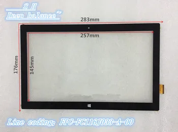 

New original 11.6inch flat panel touch screen capacitance screen handwritten touch screen FPC-FC116J033-A-00 digital glass panel