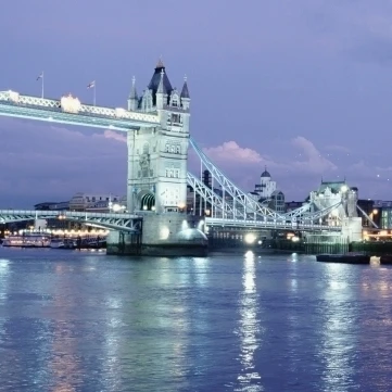 Tower Bridge And The Greater London Authority Building Poster Print (25 x 9)