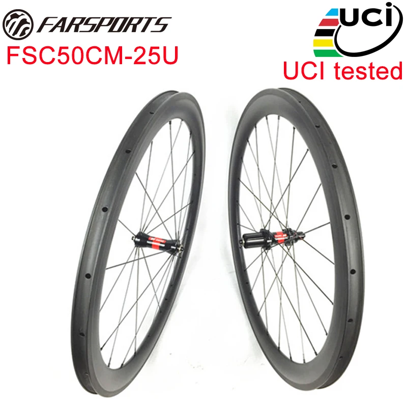 UCI approval !!! Farsports 50mm carbon bicycle wheels carbon road bike
