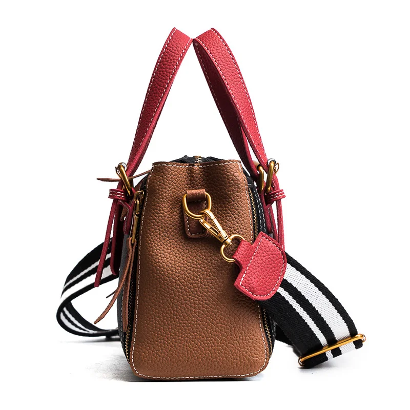 2018 JANESPRI Women Bag Handbag Tote Over Shoulder Crossbody Autumn Winter Leather Brand Panelled Casual Designer Female Bolsas (3)