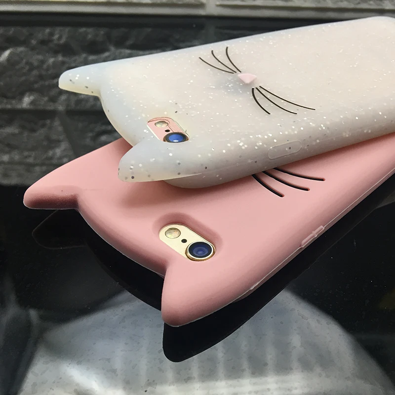 Shockproof Anti-Knock 3D Cat Dog Unicorn Silicone Cases for iPhone 7 Luxury TPU Case for iPhone 7 Plus Case Original Protective (8)