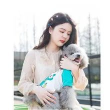 Летняя теплая одежда для собак тонкие двуногих футболка одежда Mesh Щенок Cat Костюмы для Тедди Поморское Бишон маленьких собак