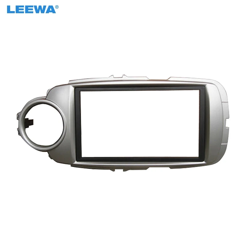 

LEEWA 2DIN Car Radio Fascia Panel Frame Adapter for Toyota Yaris (XP130) Stereo Dash Plate Frame Trim Installation Kit #CA4870
