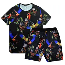 Большой размер 6XL 5XL мужской костюм летний Стиль рубашка с коротким рукавом Повседневный Мужской комплект спортивный костюм Мужская рубашка