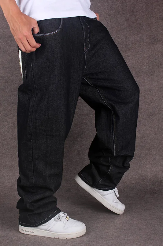 Мужские черные мешковатые джинсы в стиле хип-хоп, дизайнерские брендовые штаны CHOLYL для скейтборда, свободные стильные настоящие хип-хоп джинсы для мальчиков