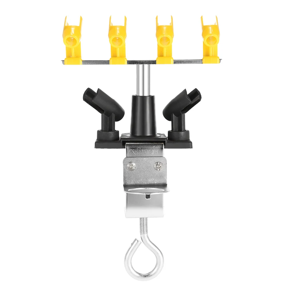 KKMOOM Professional airbrush Holder Clamp on Airbrush Stand Kit 6 Mount