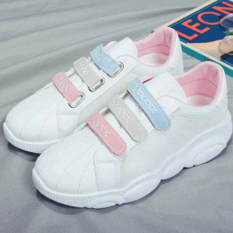 

2019 clunky Sneakers Women Trainers White Platform Ladies Casual vulcanize Shoes Wedges Footwear Chaussures Femme