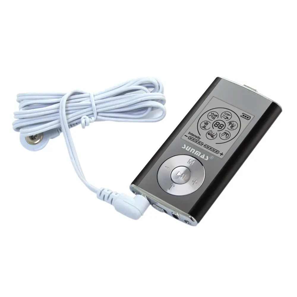 SUNMAS Sm9128 Body Electronic Muscle Stimulator Mini TENS Therapy Unit Back Neck Leg Pain Relief Massager (Black)6