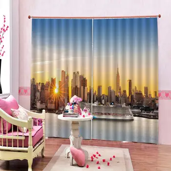 

3D Curtain Luxury Blackout Window Curtain Living Room night curtains for living room bedroom