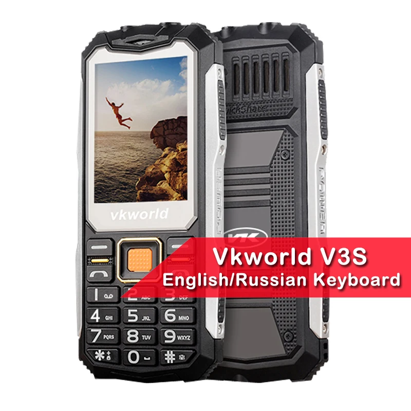 New Arrival VKworld Stone V3S 2 4 inch Dustproof Shockproof Mobile Phone Power Bank Long Standby