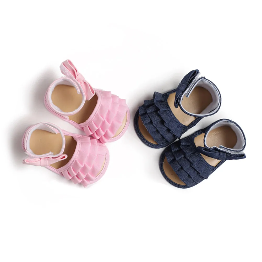 

MrY Anti-slip Soft Sole Toddler Shoes 0-18 Months Baby Shoes Newborn Girls Princess Non-Slip Fabric Shoes Solid Color Flower