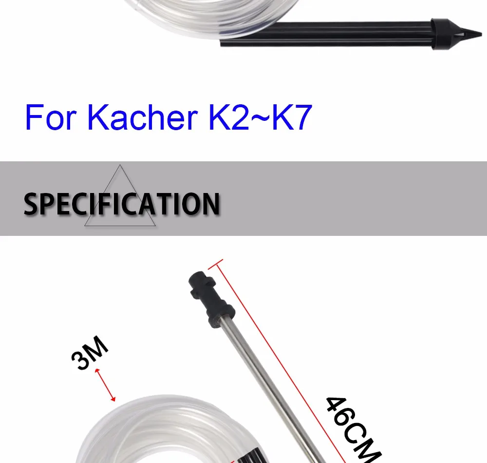 Мокрый Песок Blaster очистки воды с 3 м Сифон шланг для Karcher K2 K3 K4 K5 K6 K7 высокое Давление шайбы