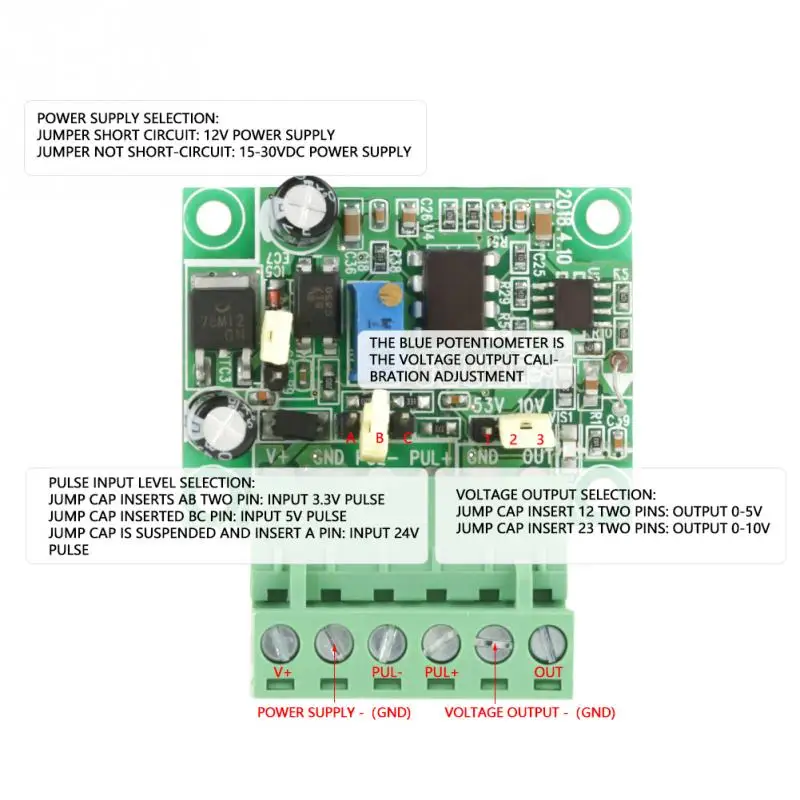 Преобразователь частоты в напряжение преобразователь частоты в напряжение модуль сигнала 0-10 кГц до 0-10 в модуль преобразователя с изоляцией F/V модуль