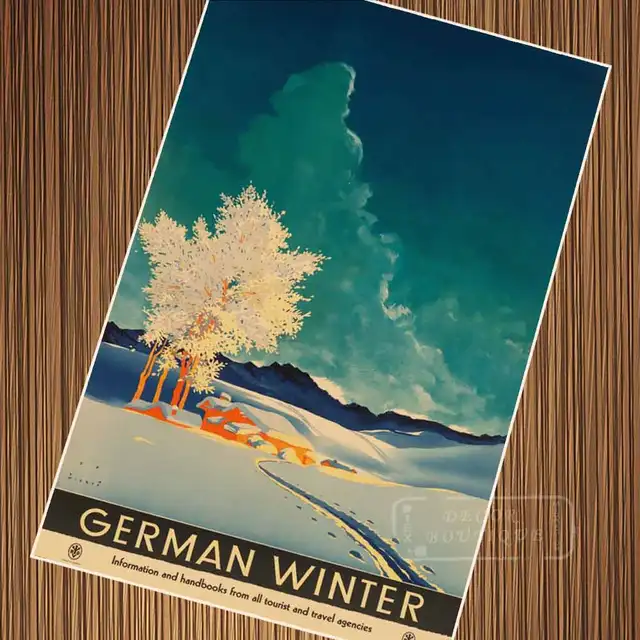 vezel gitaar Bloeien Deutschland - Rhein Zauber Germany German Travel Tour Retro Vintage Poster  Canvas DIY Wall Paper Posters Home Decor Gift - AliExpress Home & Garden