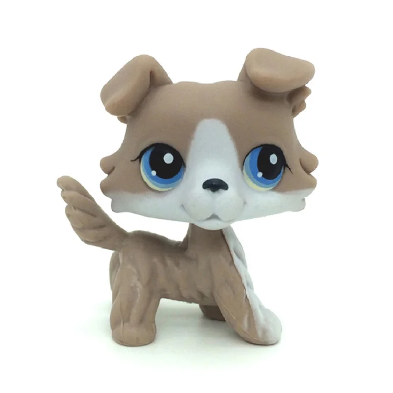 Настоящий Pet Shop Lps игрушки коллекции стоячий Короткий волос Кот белый табби черный такса собака колли большой датчан - Цвет: 04