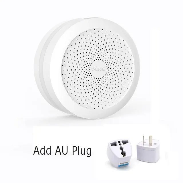 Mijia Aqara Hub Gateway со светодиодным ночным светильник Smart work с для Apple Homekit International Edition Gateway - Цвет: Add AU Plug