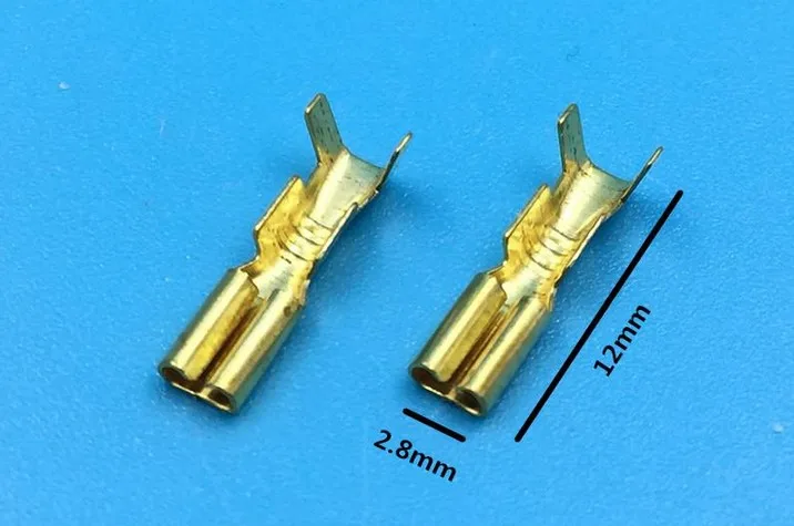 2,2 2,8 4,8 6,3 мм гнездовые клеммы/обжимные клеммы холодного отжима/Автомобильные Разъемы - Цвет: 2P2 500pcs