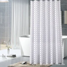 Индивидуальные Современные Простые занавески для ванной комнаты, черная клетчатая занавеска для душа для отеля, домашний декор, водонепроницаемые занавески для душа s