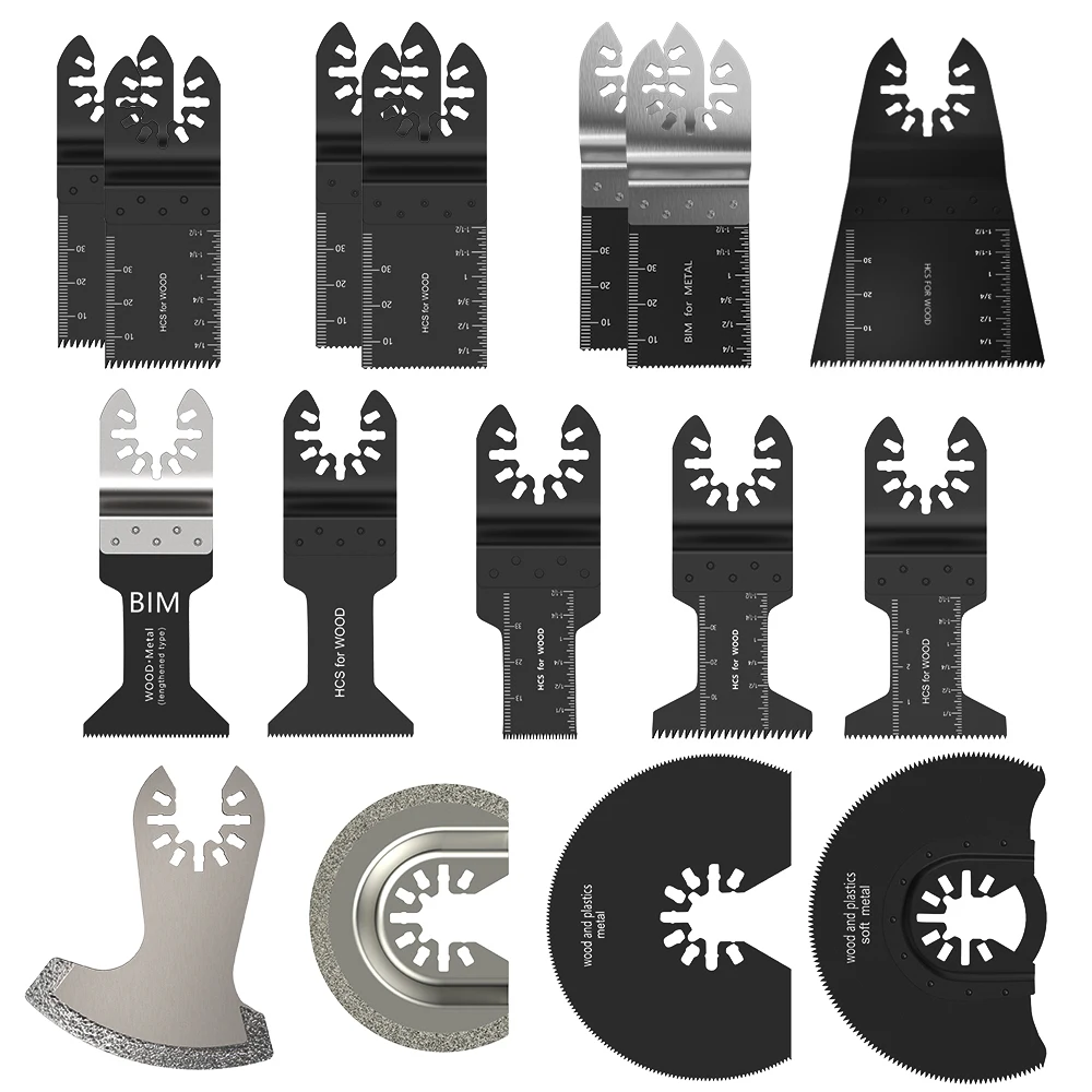 

16 Pcs Oscillating Tool Saw Blades for Renovator Power Tools for Fein Multimaster Dremel Electric Tools Accessories Cutting