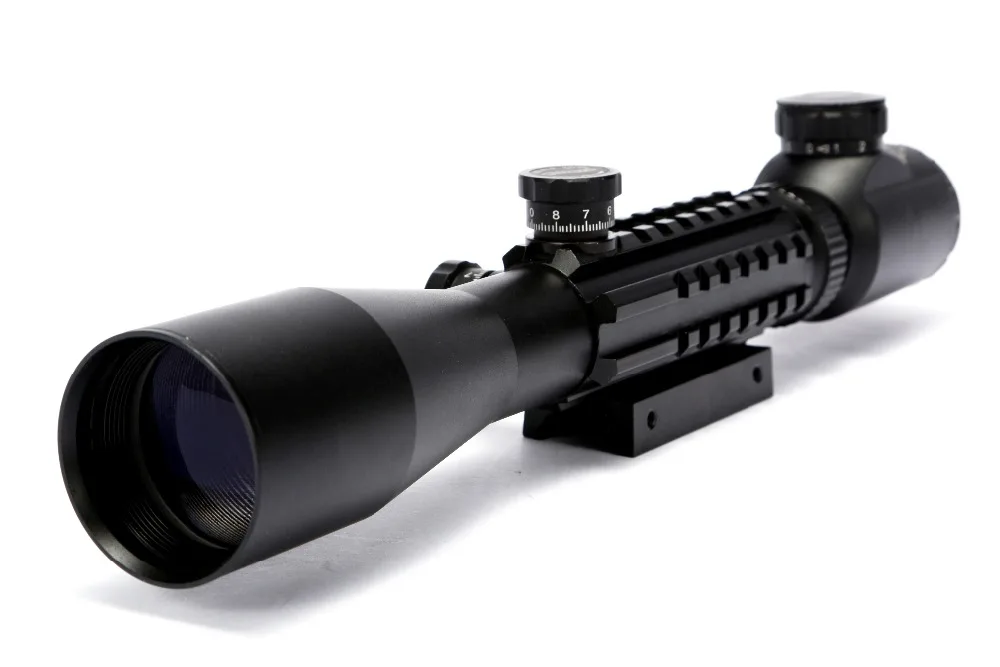 

Free Shipping Tactical Optics Sight 3-9X40E Tri Railed Red Green Illuminated Hunting Rifle Scope For Airsoft Paintball Guns