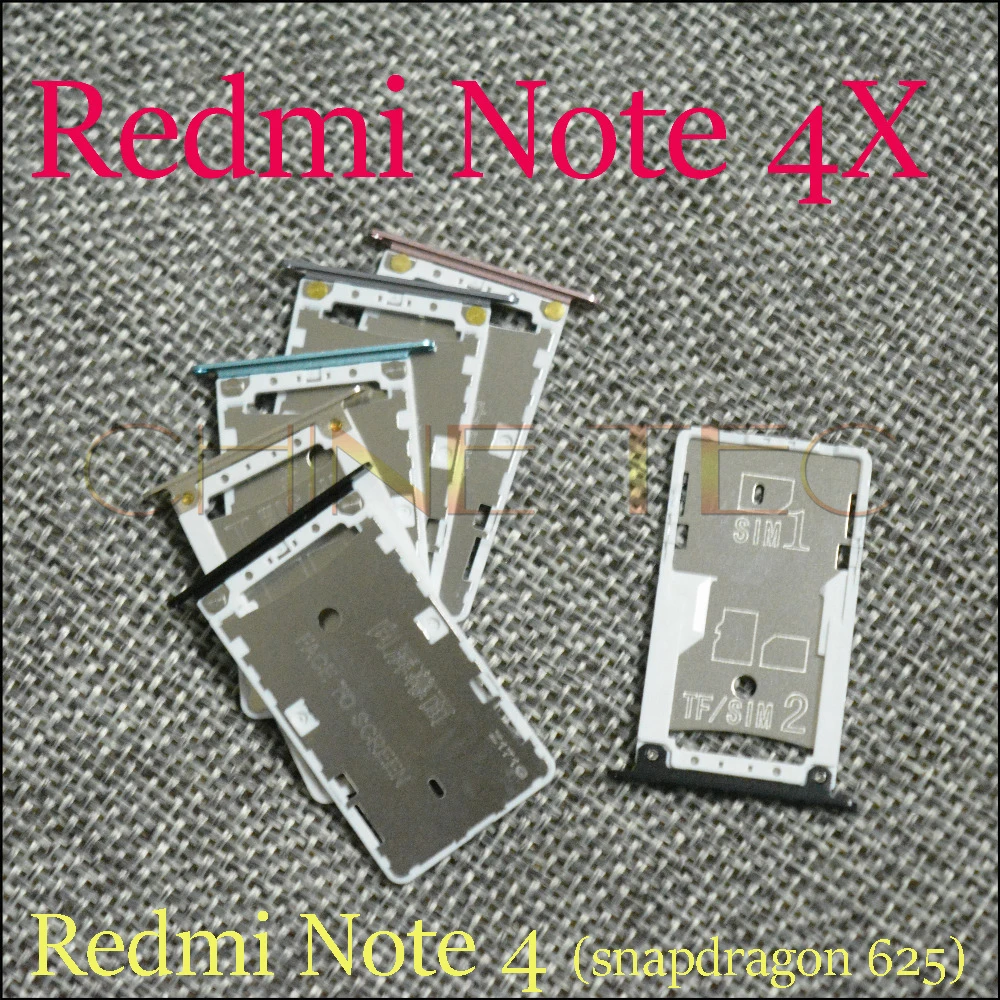 

1pcs SD TF nano sim card reader slot tray holder for xiaomi redmi note 4X and Redmi Note 4 snapdragon 625 version
